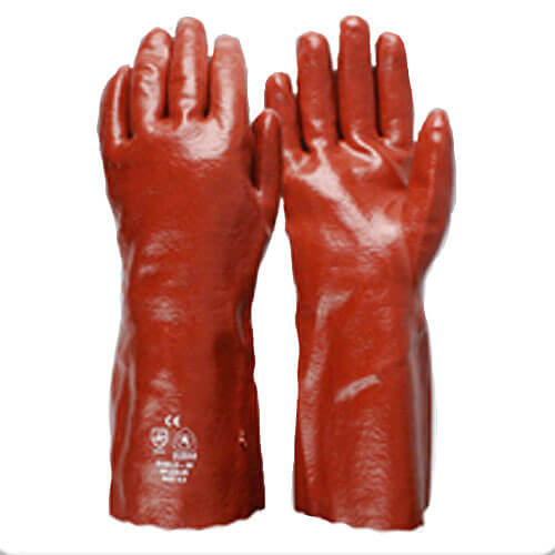 (image for) PVC Gloves Red Long