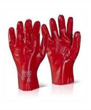 (image for) PVC Gloves Red Short