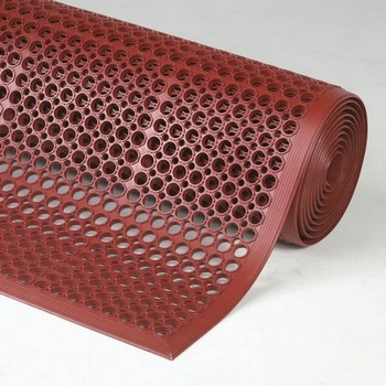 (image for) Bar Kitchen Safety Anti Fatigue Wet Area Terracotta Red Mat