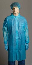 (image for) Disposable Lab Coats-Blue - Click Image to Close