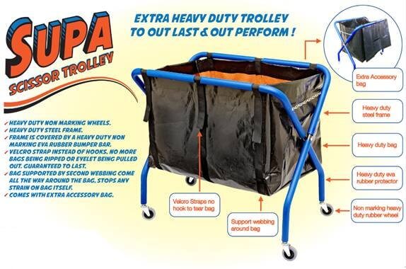 (image for) Scissor Trolley | Laundry Trolley | X Frame Trolley - Click Image to Close