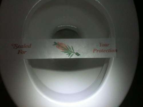 (image for) Paper Toilet Seat Seals - Click Image to Close